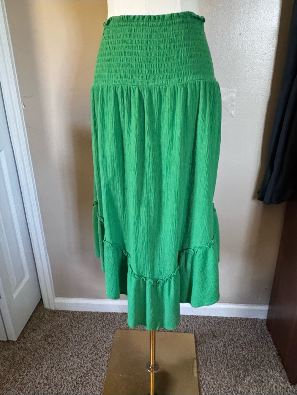 wild fable Green Smocked Midi Skirt or Strapless Dress